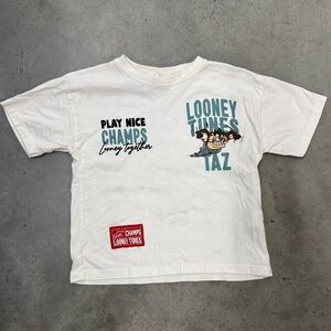 Zara Kids Looney Tunes Graphic T-Shirt Bugs Bunny Taz Size 4